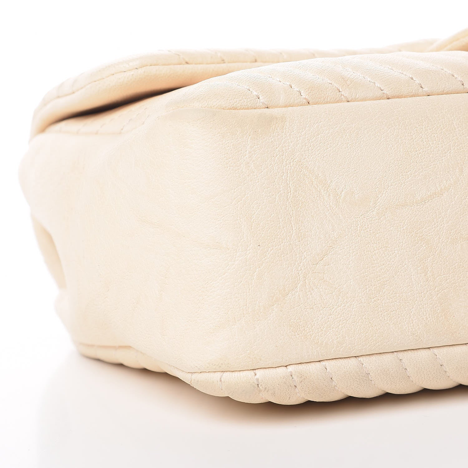 Chanel Calfskin Chevron Small Surpique Flap Ivory 11 of 16