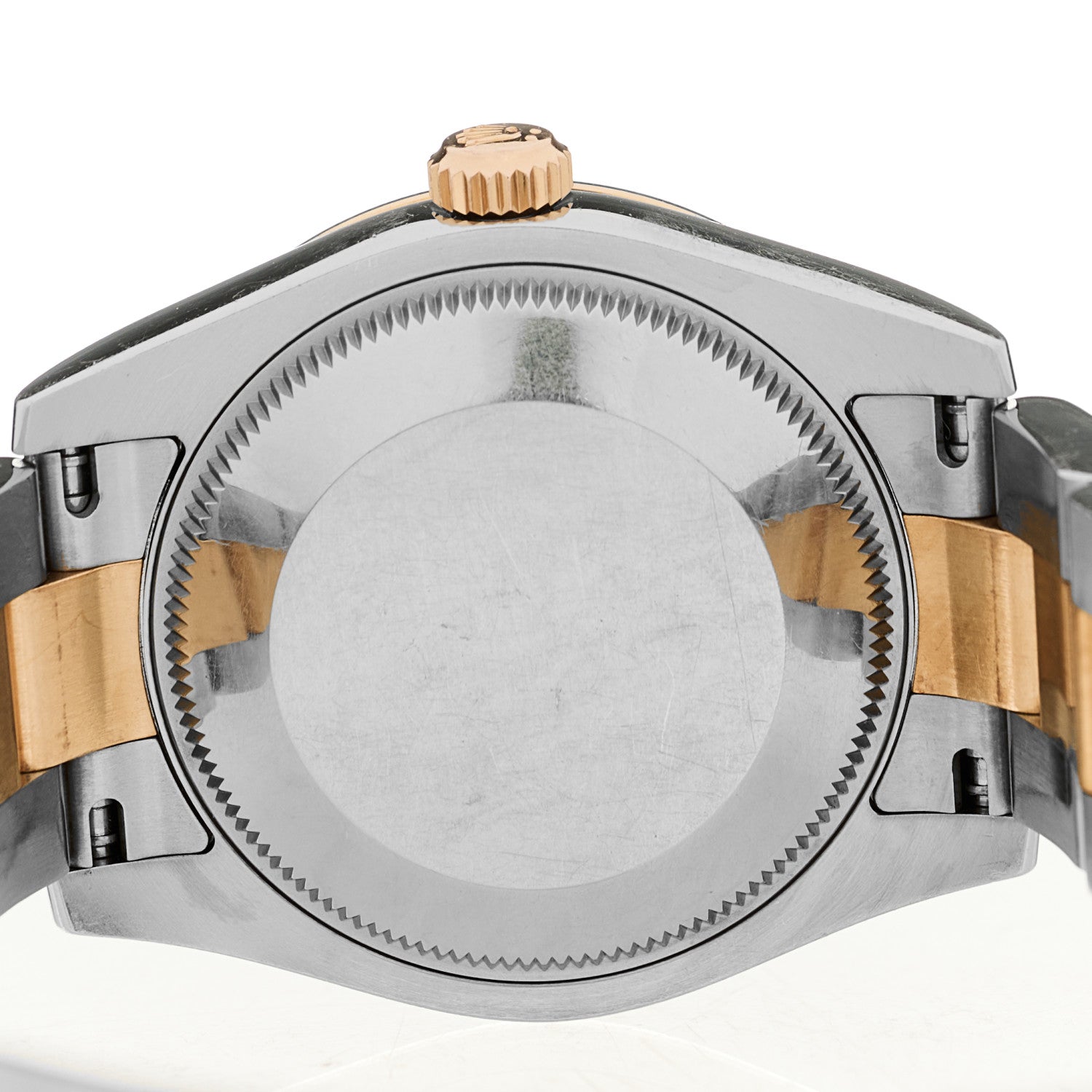 Rolex Stainless Steel 18K Everose Gold Diamond 31mm Oyster Perpetual Datejust Watch Chocolate Roman 178341 4 of 5