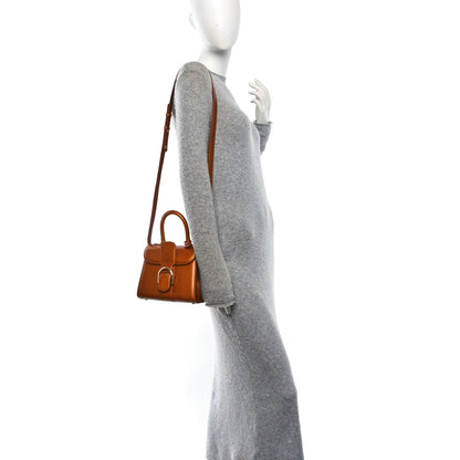 Delvaux Box Calfskin Mini Brillant Satchel Bronze 2 of 11