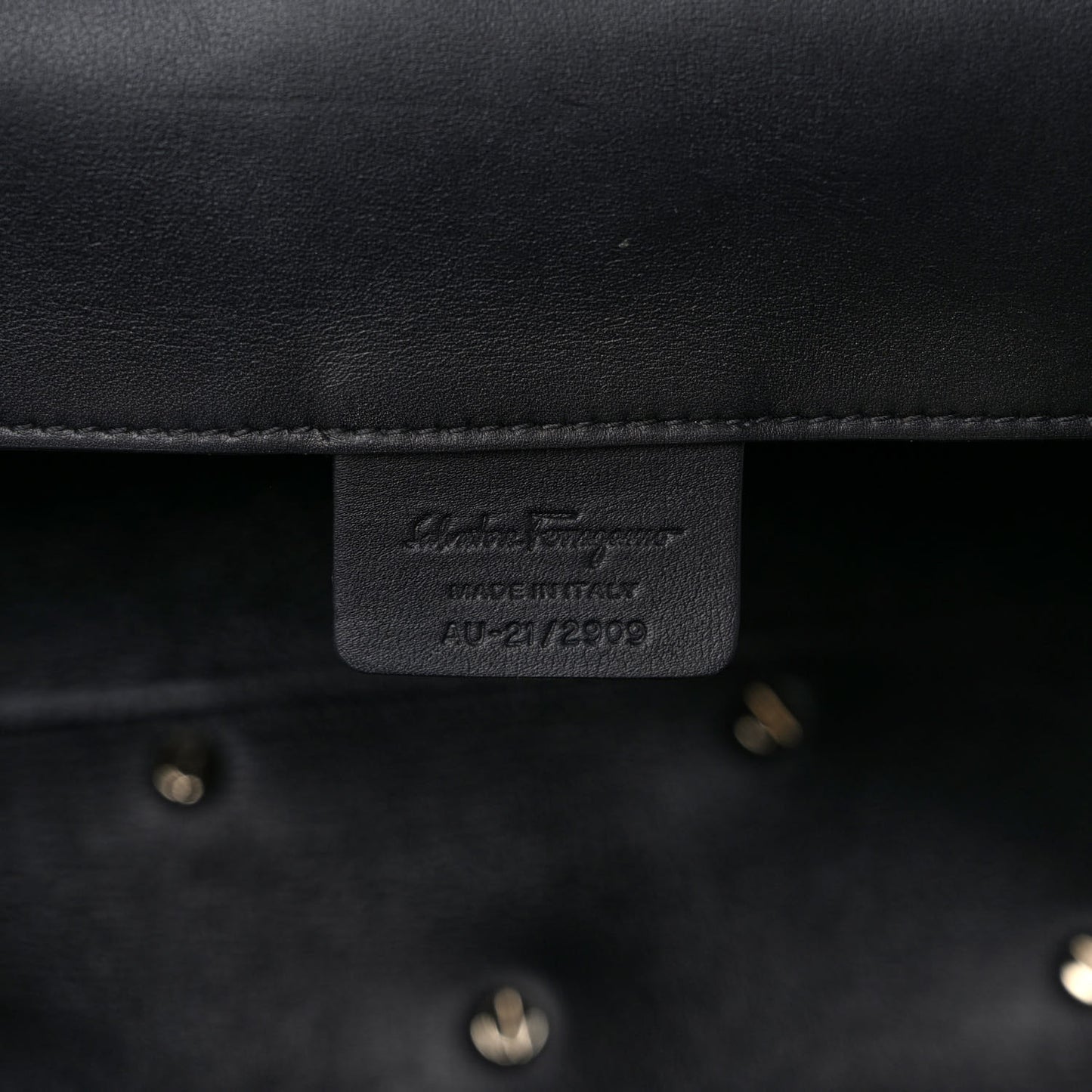 Calfskin Woven Small Studio Top Handle Bag Black