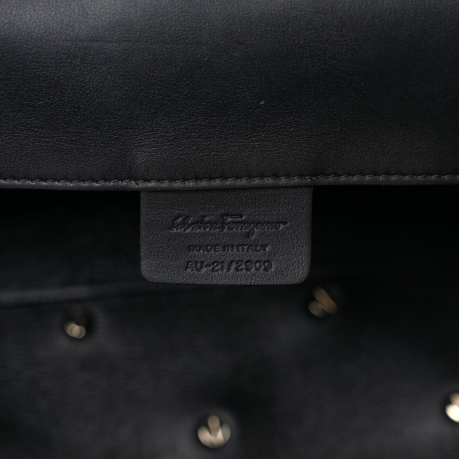Salvatore Ferragamo Calfskin Woven Small Studio Top Handle Bag Black 7 of 11
