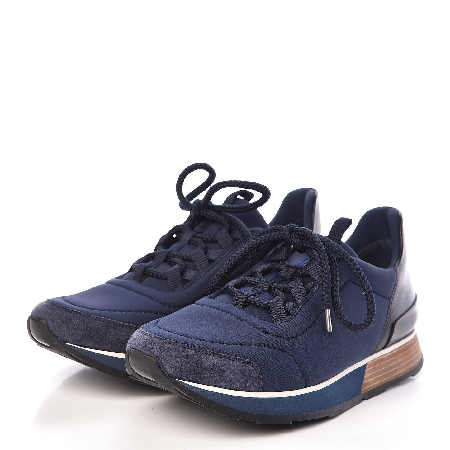 Technical Canvas Mens Miles Sneakers 40 Marine Black