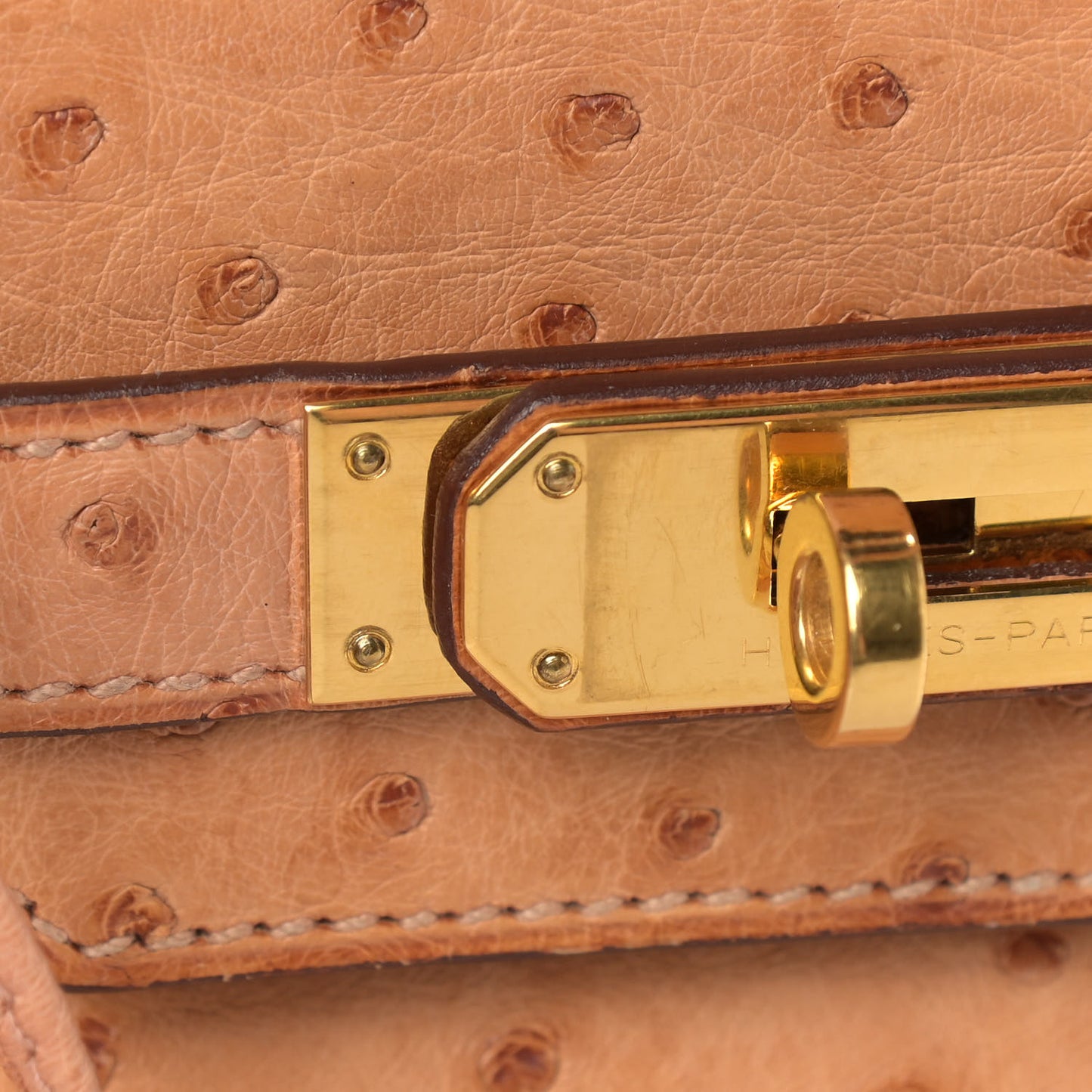 Ostrich Birkin 30 Sable