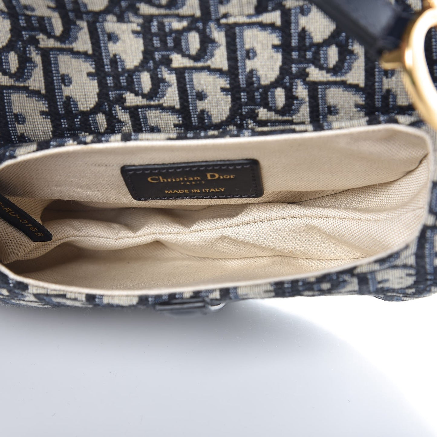 Oblique Mini Saddle Bag Blue