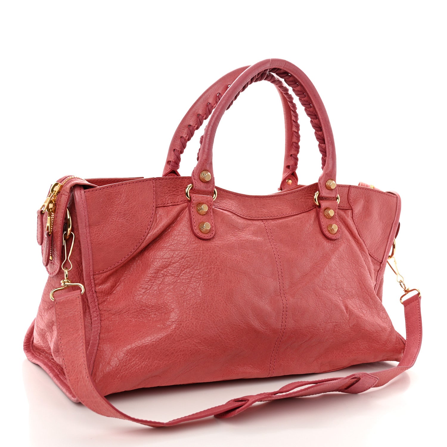 Balenciaga Agneau Giant 12 Gold Hardware Part Time Rose Bombon Raspberry 4 of 13