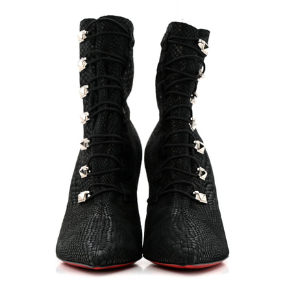 Christian Louboutin Nubuck Du Desert Frenchissima 85 Ankle Boot 36 Black 3 of 10
