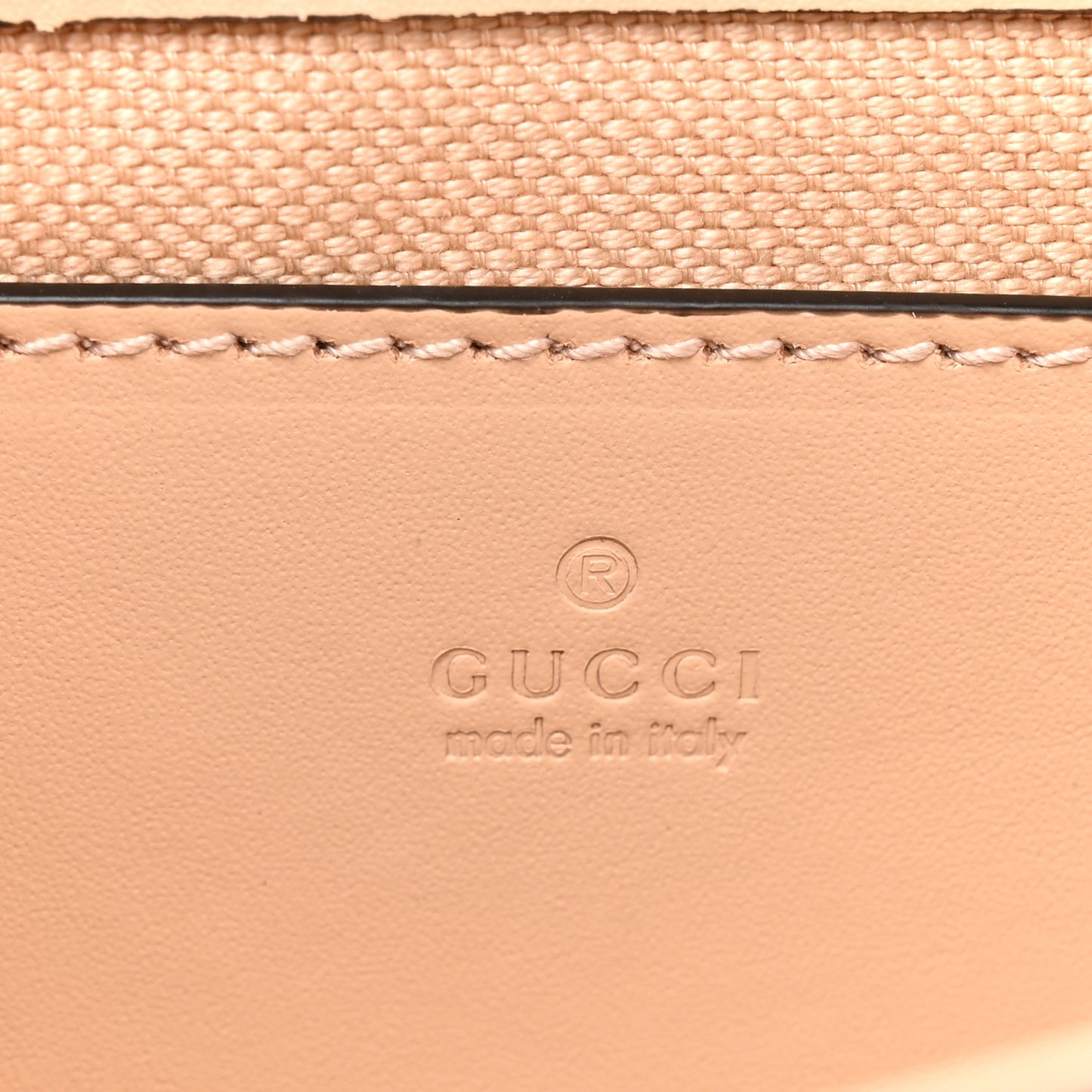 Calfskin GG Super Mini Shoulder Bag Beige