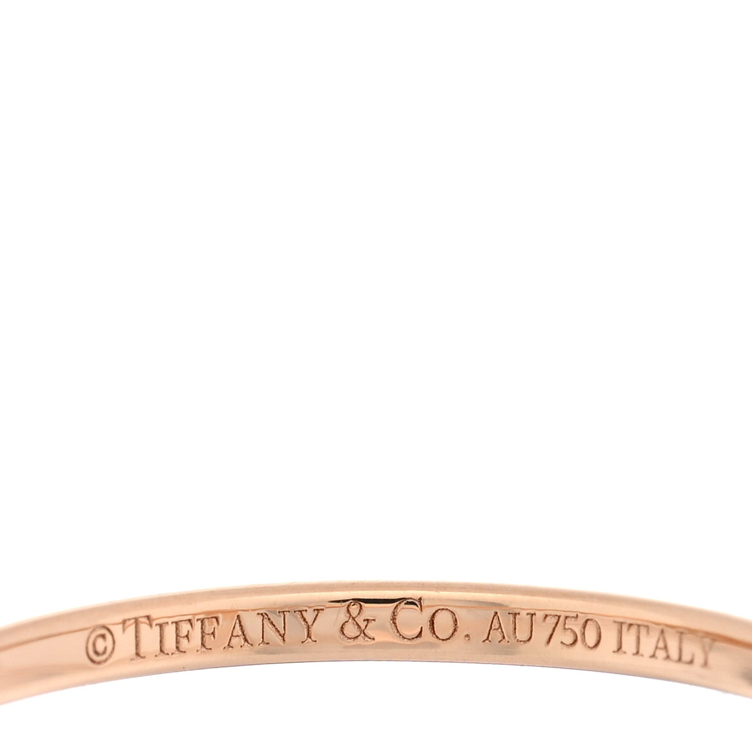 Tiffany 18K Rose Gold Diamond T Wire Pave Ring 47 4 4 of 4