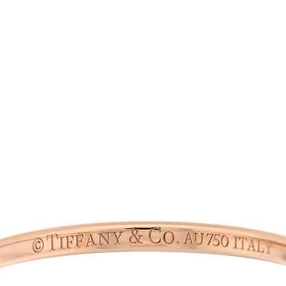 Tiffany 18K Rose Gold Diamond T Wire Pave Ring 47 4 4 of 4