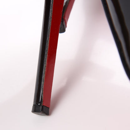 Christian Louboutin Patent Metallic Calfskin Duvette Cutout 120 Pumps 36.5 Black Gold 22 of 22
