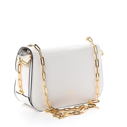 Valentino Garavani Vitello Chain Flap Bag White 2 of 8
