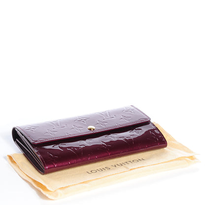 Louis Vuitton Vernis Sarah Wallet Rouge Fauviste 4 of 8