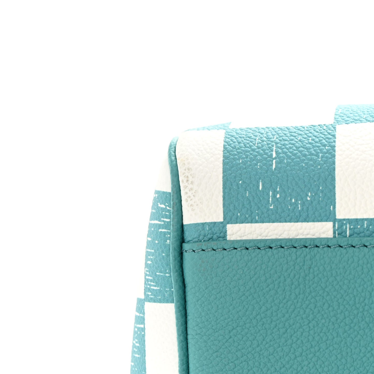 Calfskin Damier Keepall Bandouliere 45 Teal