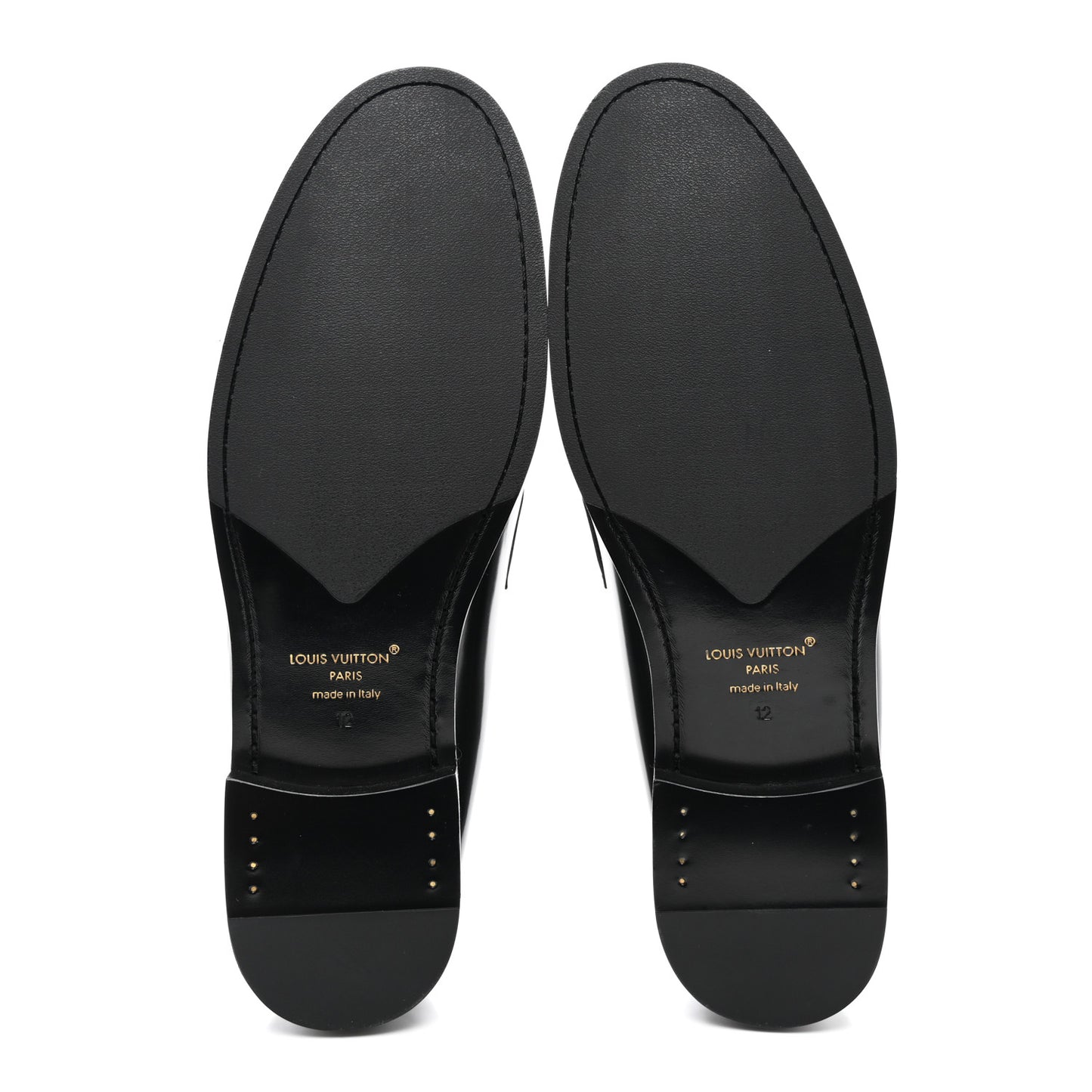 Calfskin Monogram Eclipse Mens Major Loafers 12 Black