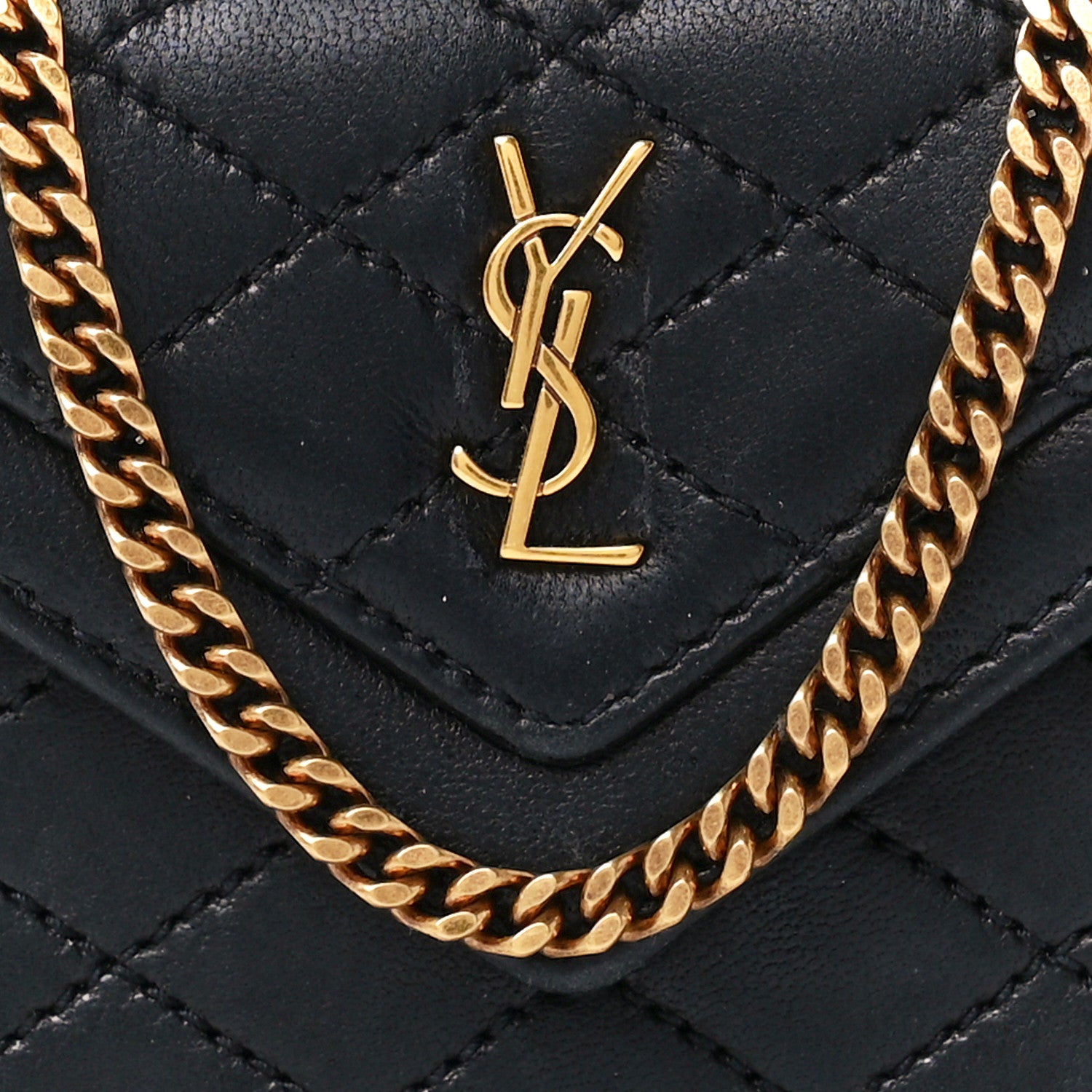 Saint Laurent Lambskin Quilted Micro Gaby Bag Black 8 of 11
