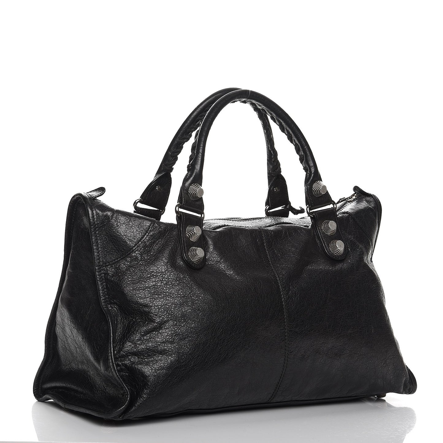 Agneau Giant 21 Silver Hardware Work Black