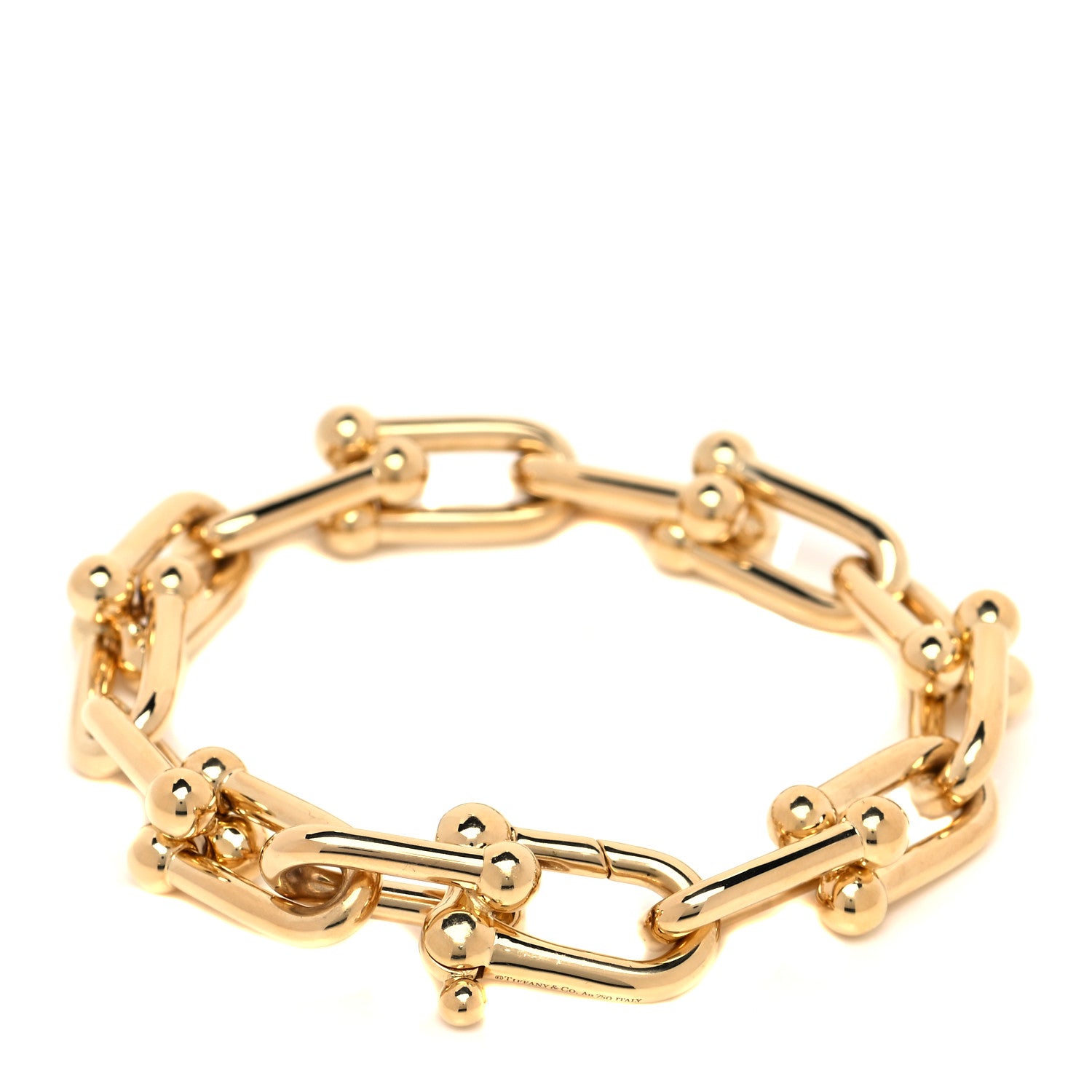 Tiffany 18K Yellow Gold Large HardWear Link Bracelet 3 of 5