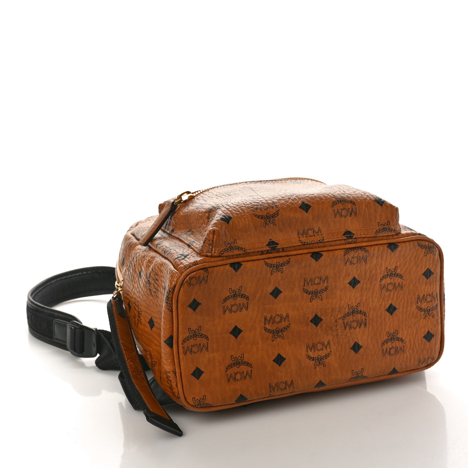MCM Visetos Small Stark Backpack Cognac 4 of 8