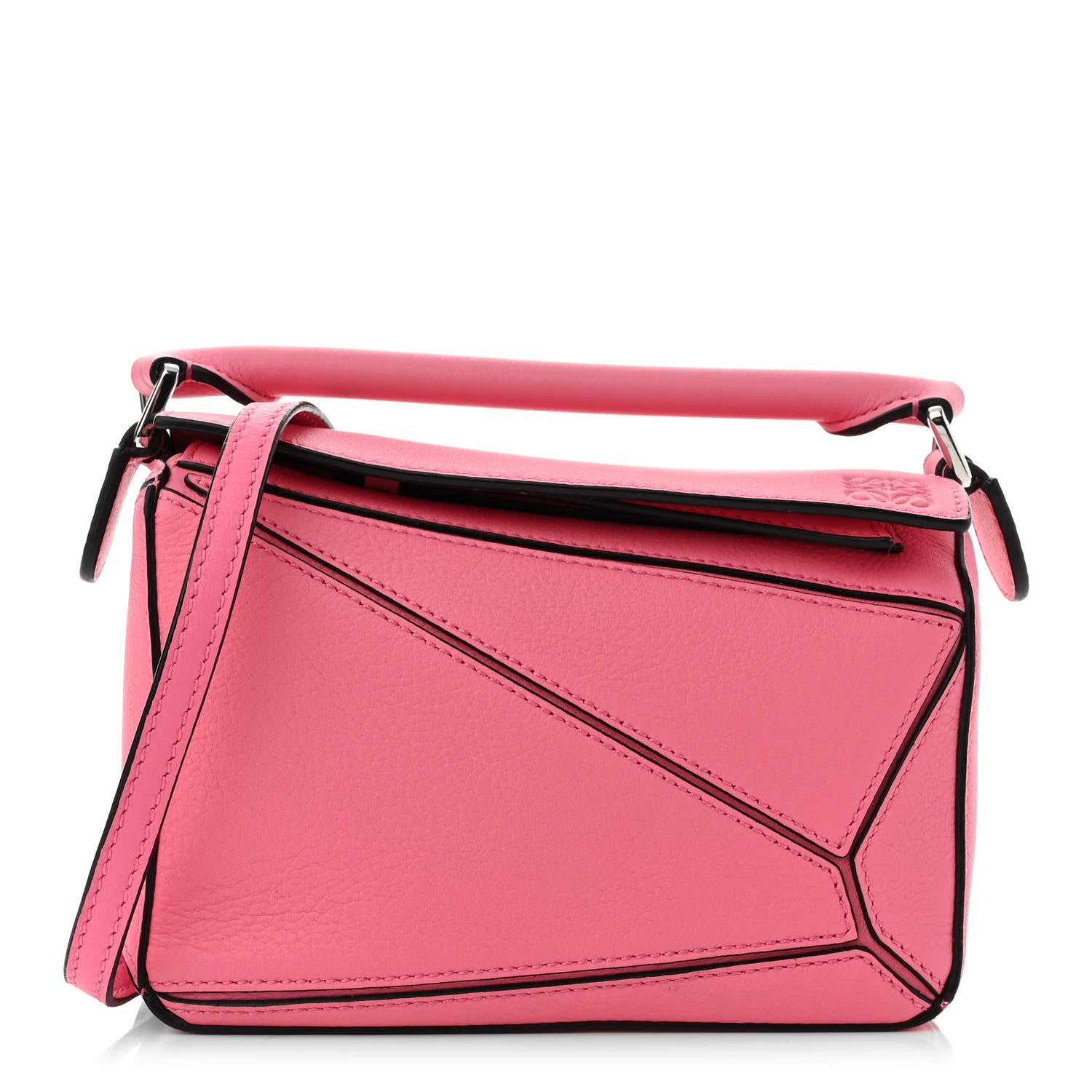 Loewe Calfskin Mini Puzzle Bag Wild Rose 1 of 10