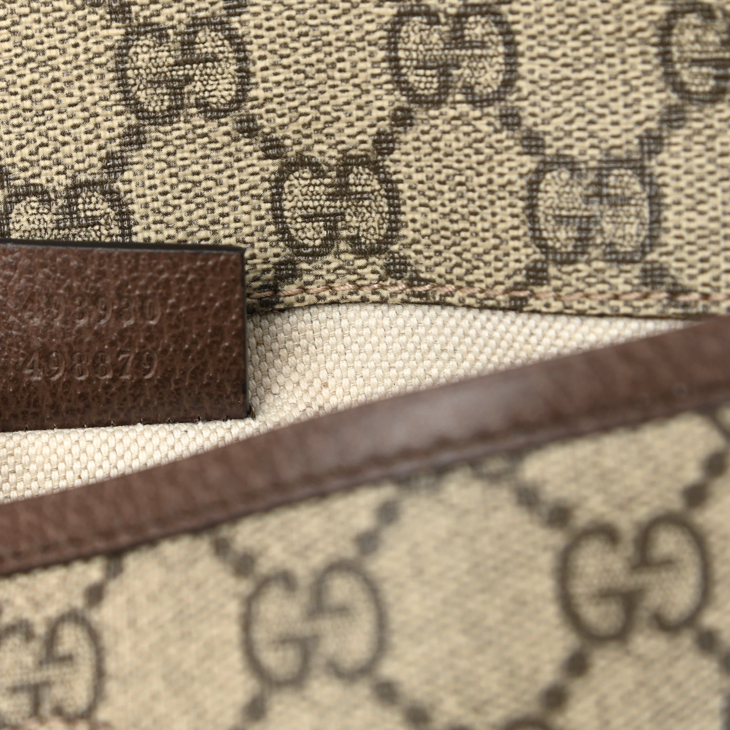 GG Supreme Monogram Neo Vintage Web Belt Bag Brown