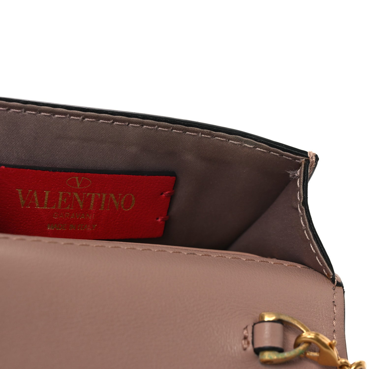 Valentino Garavani Calfskin Vlogo Phone Pouch Poudre 11 of 13