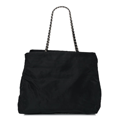 Prada Tessuto Nylon Chain Tote Black 1 of 11