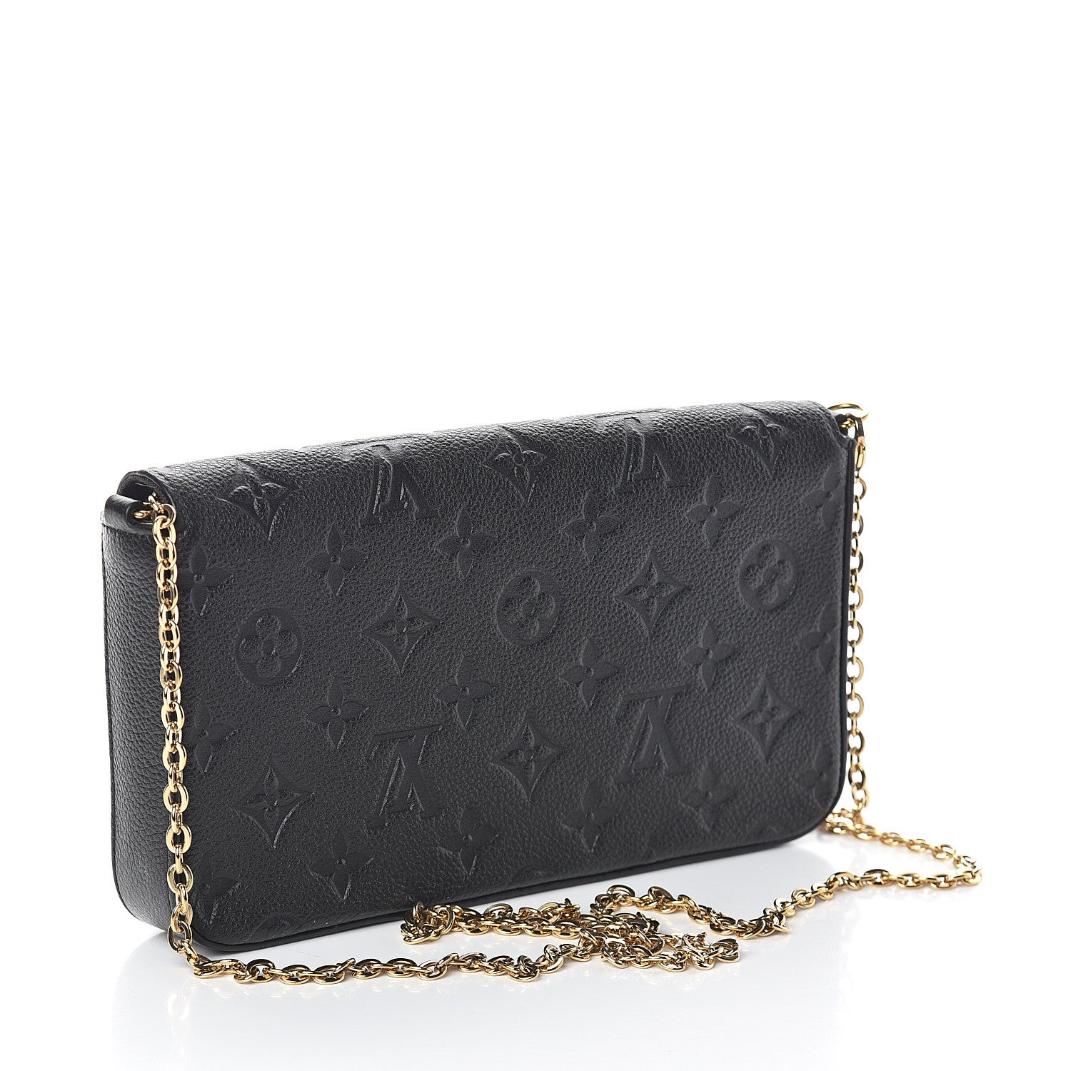 Louis Vuitton Empreinte Pochette Felicie Chain Wallet Black 3 of 8