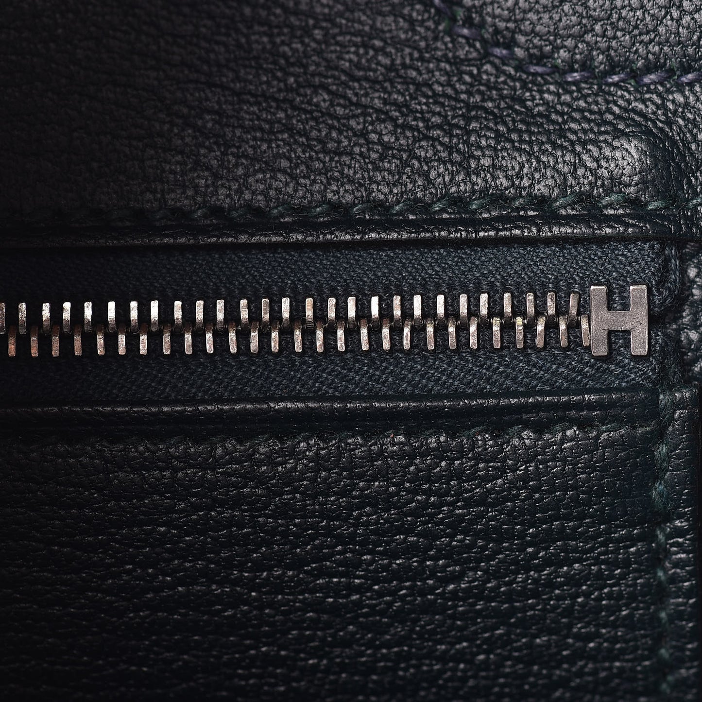 Togo Swift Officier Birkin 30 Bleu Nuit Vert Cypress