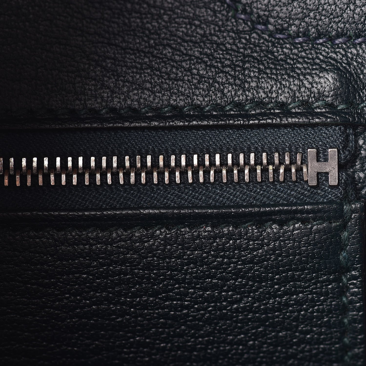 Hermes Togo Swift Officier Birkin 30 Bleu Nuit Vert Cypress 35 of 39
