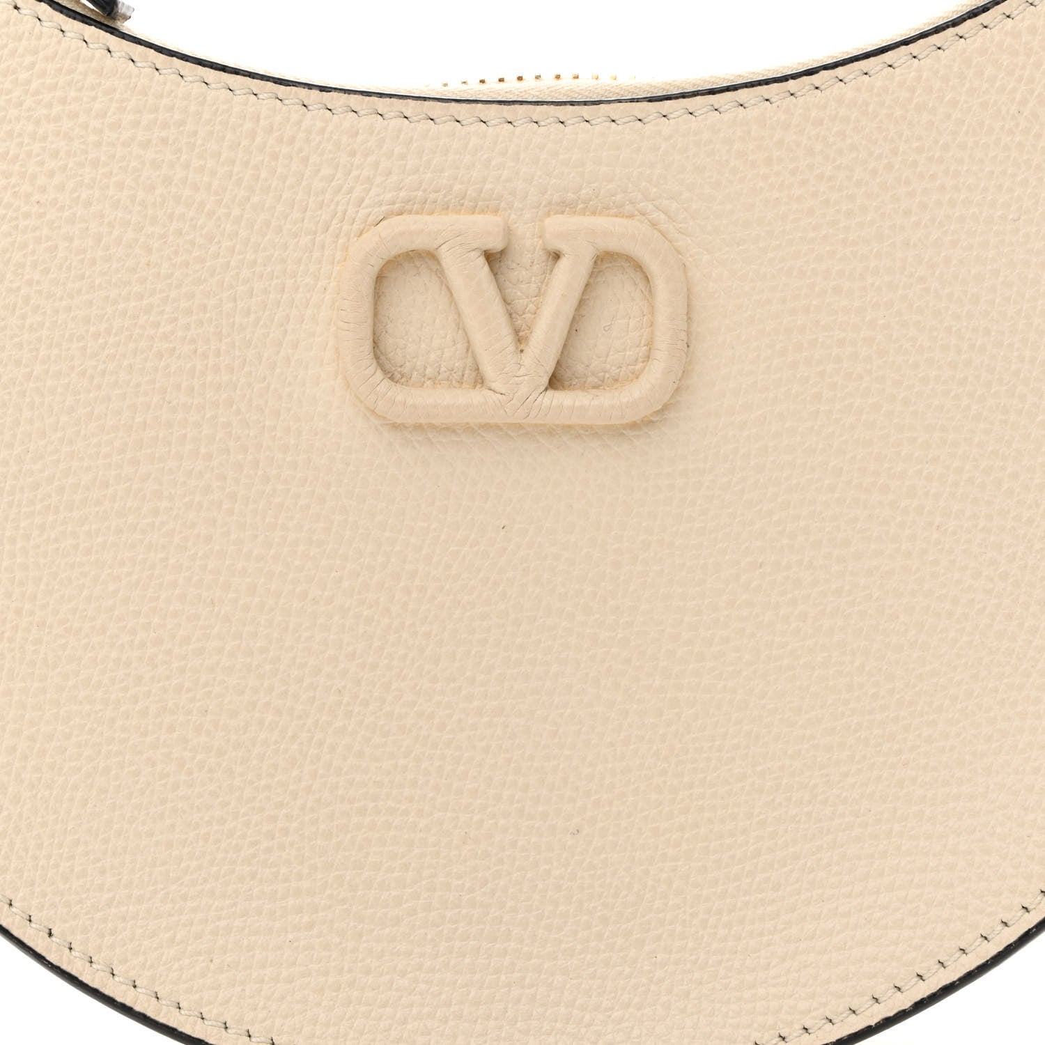 Valentino Garavani Calfskin Mini Vlogo Hobo Bag White 7 of 10