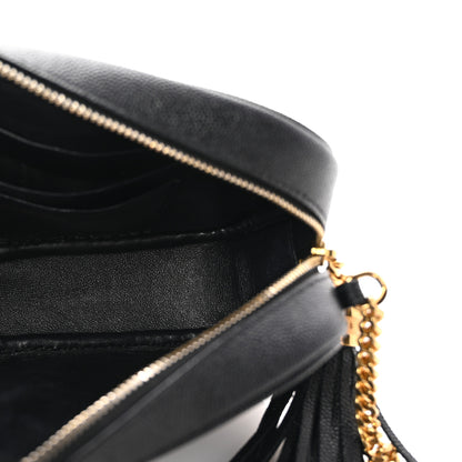 Saint Laurent Grain De Poudre Matelasse Monogram Mini Lou Camera Bag Black 5 of 9