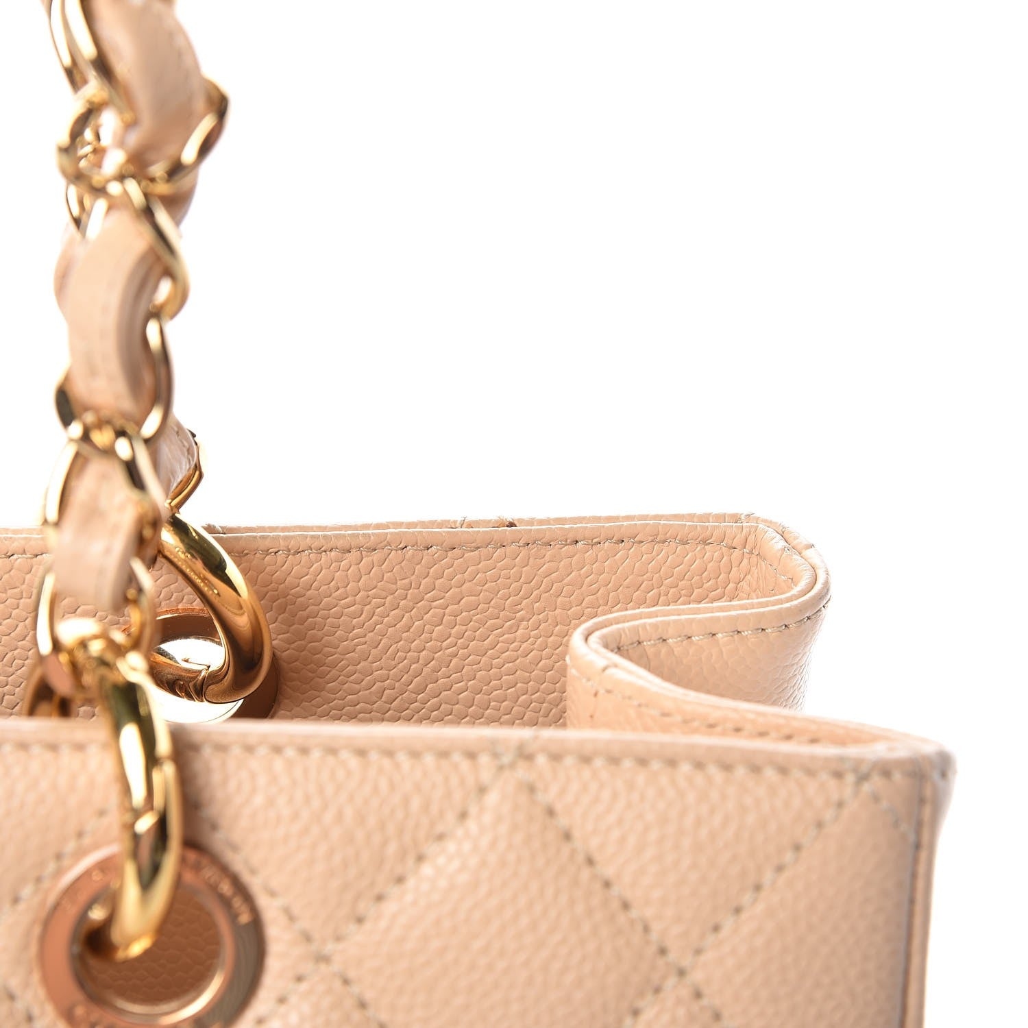 Chanel Caviar Quilted Grand Shopping Tote GST Beige Clair 11 of 14