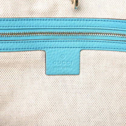 Gucci Pebbled Calfskin Large Soho Chain Shoulder Bag Turquoise 6 of 8