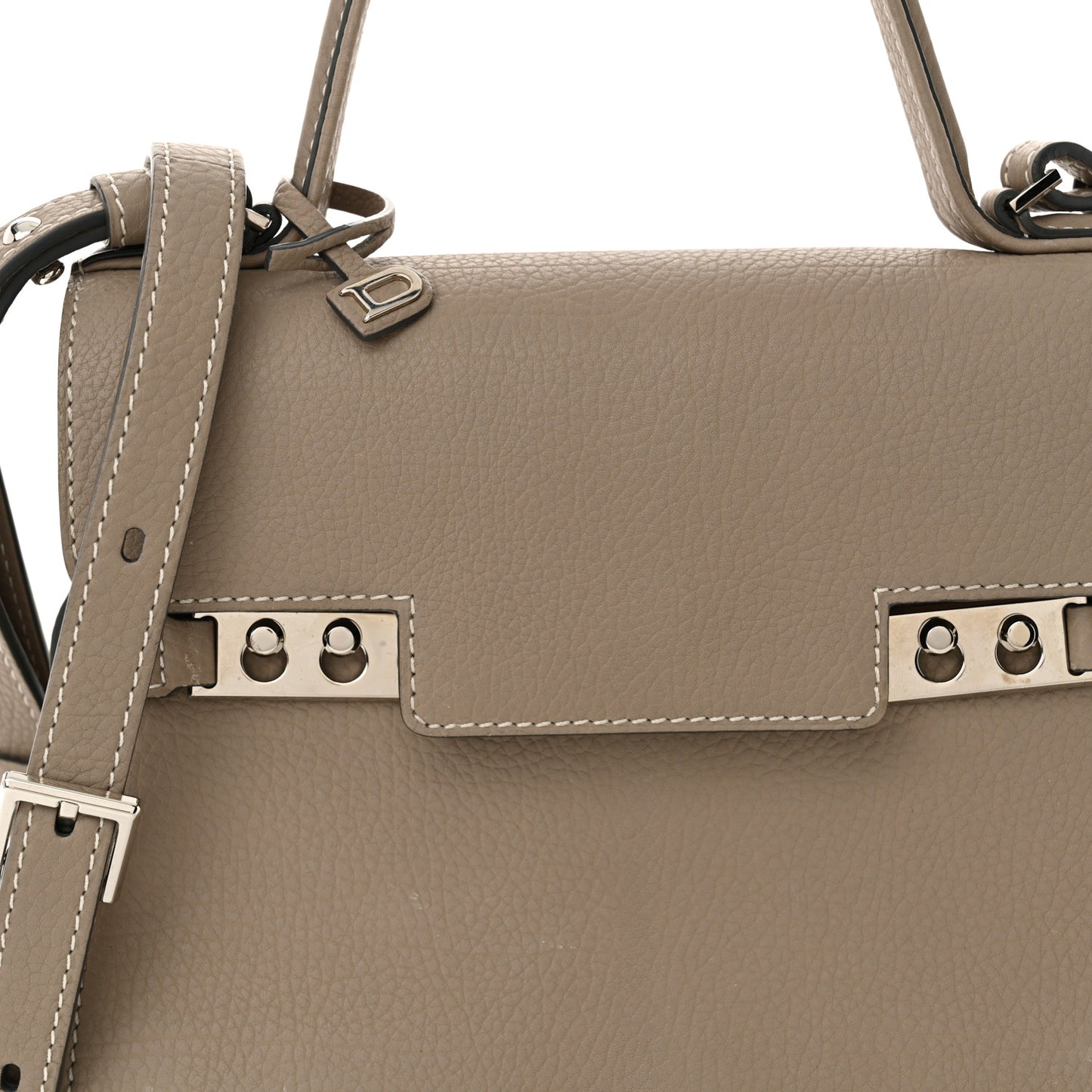 Crispy Calfskin Mini Tempete Satchel Tourterelle