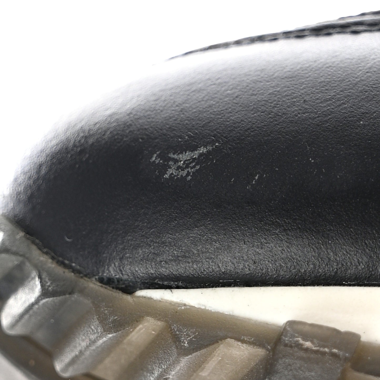 Calfskin Run Away Sneakers 36 Black