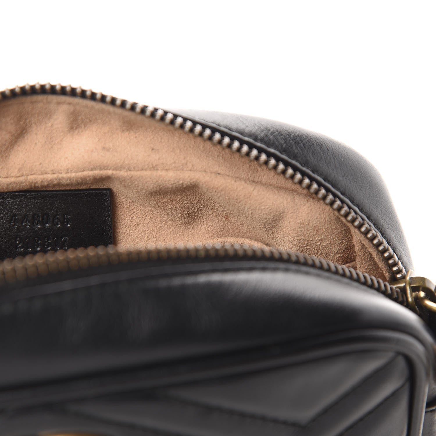 Gucci Calfskin Matelasse Mini GG Marmont Chain Shoulder Bag Black 9 of 10