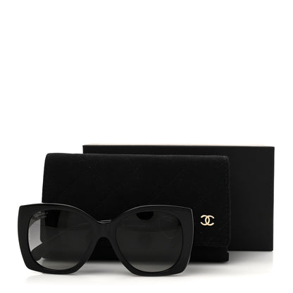 Chanel Acetate Square CC Heart Sunglasses 5519 Black 8 of 8