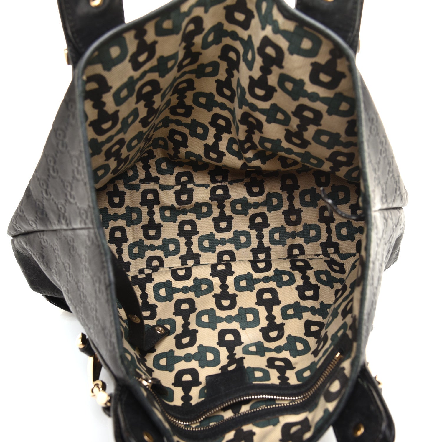 Gucci Guccissima Small Pelham Shoulder Bag Black 5 of 9