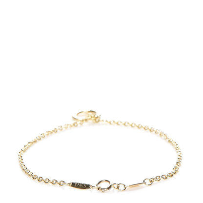 Tiffany 18K Yellow Gold Elsa Peretti Open Heart Bracelet 3 of 9