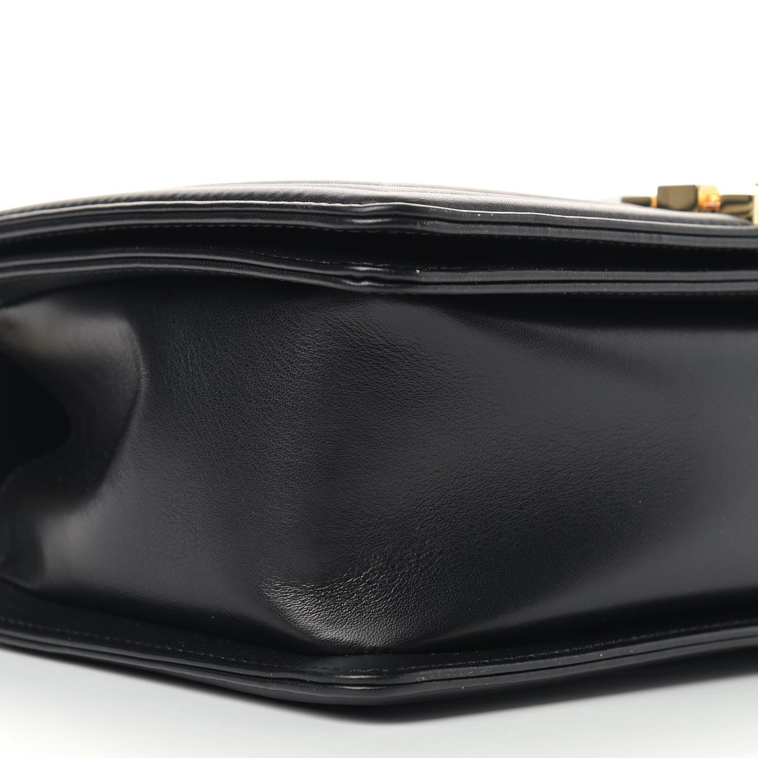 Chanel Calfskin Chevron Quilted Medium Boy Flap Black 8 of 13