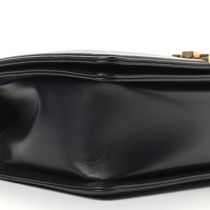 Chanel Calfskin Chevron Quilted Medium Boy Flap Black 8 of 13