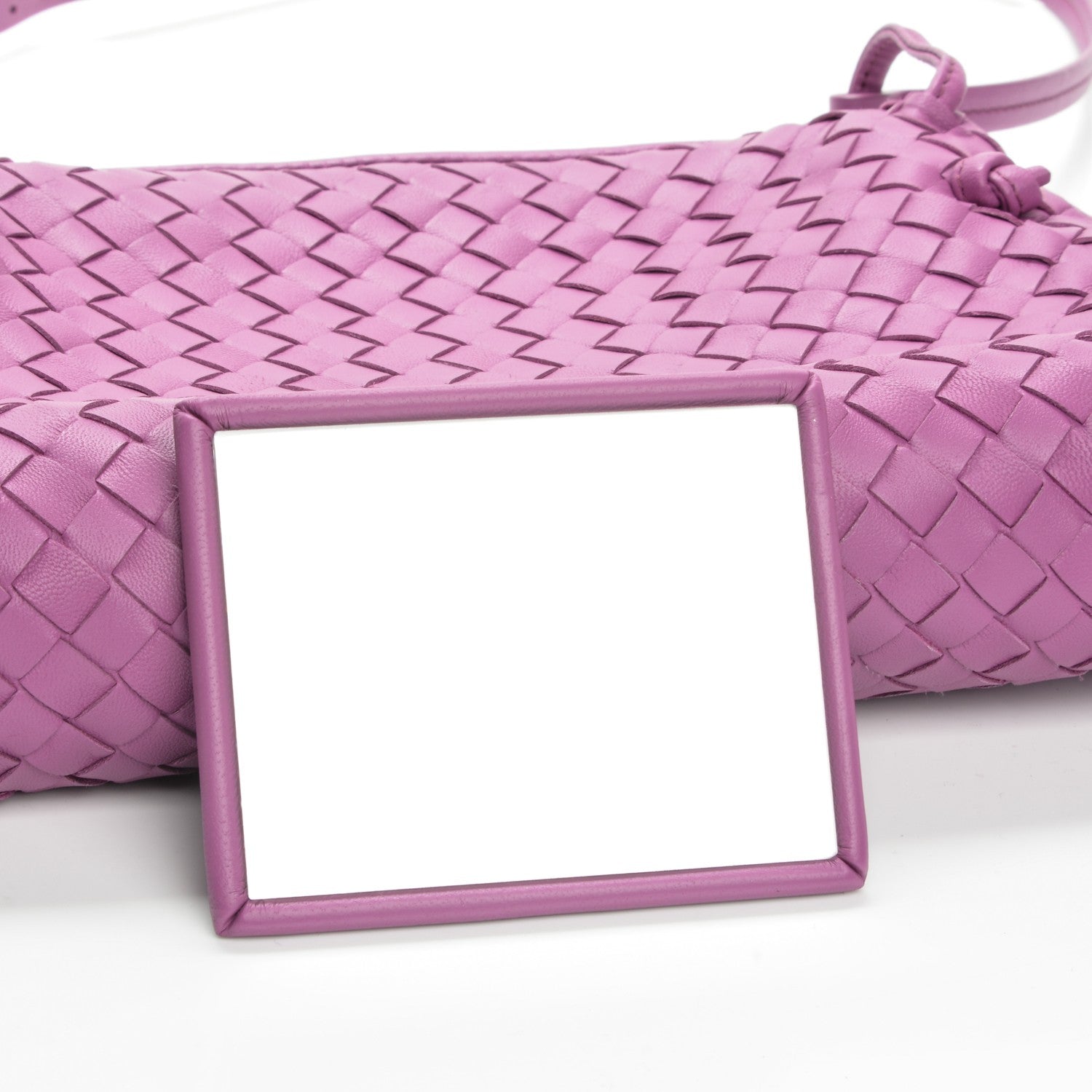 Bottega Veneta Nappa Intrecciato Pillow Crossbody Messenger Peony 5 of 7