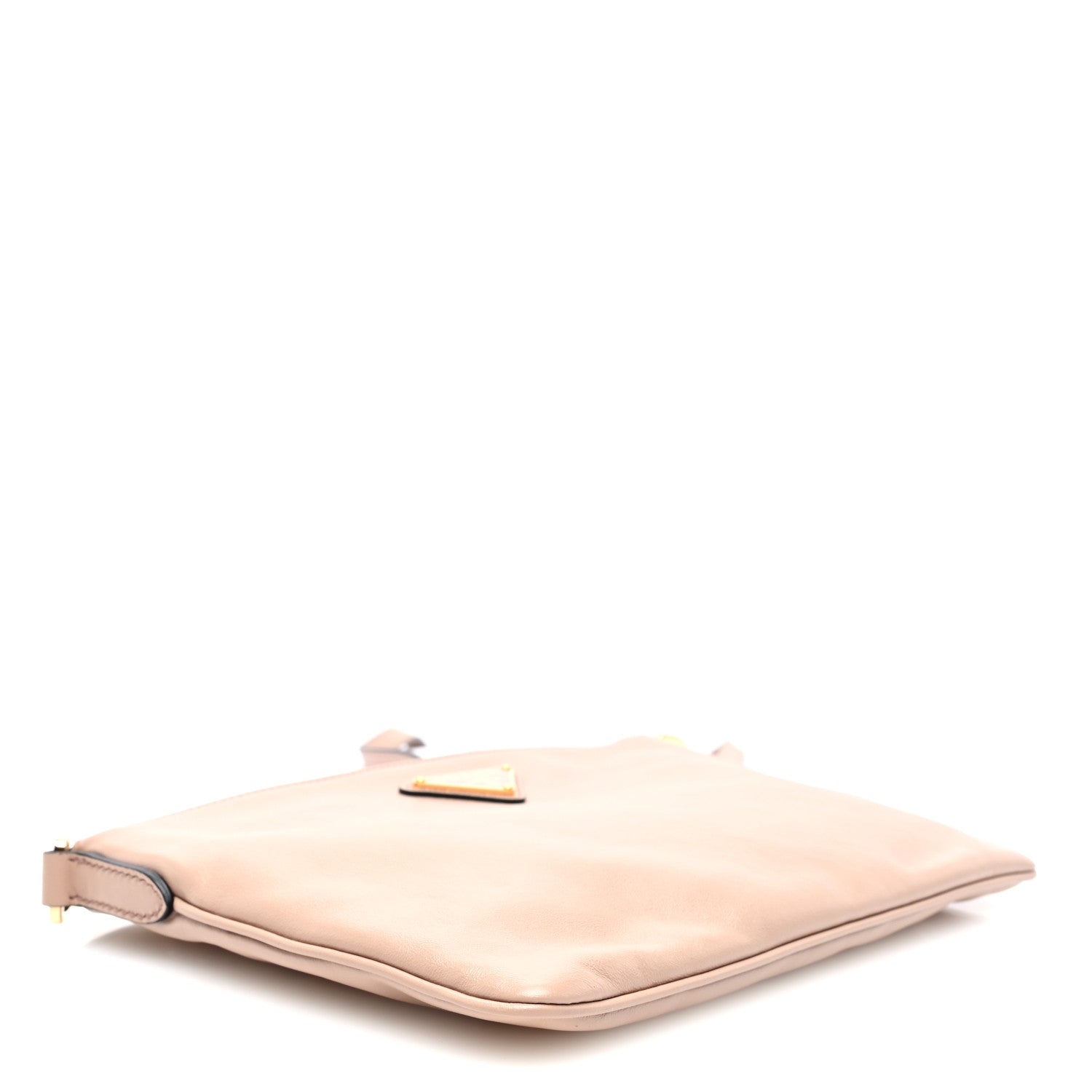 Prada Light Calfskin Triangle Crossbody Cipria 4 of 9