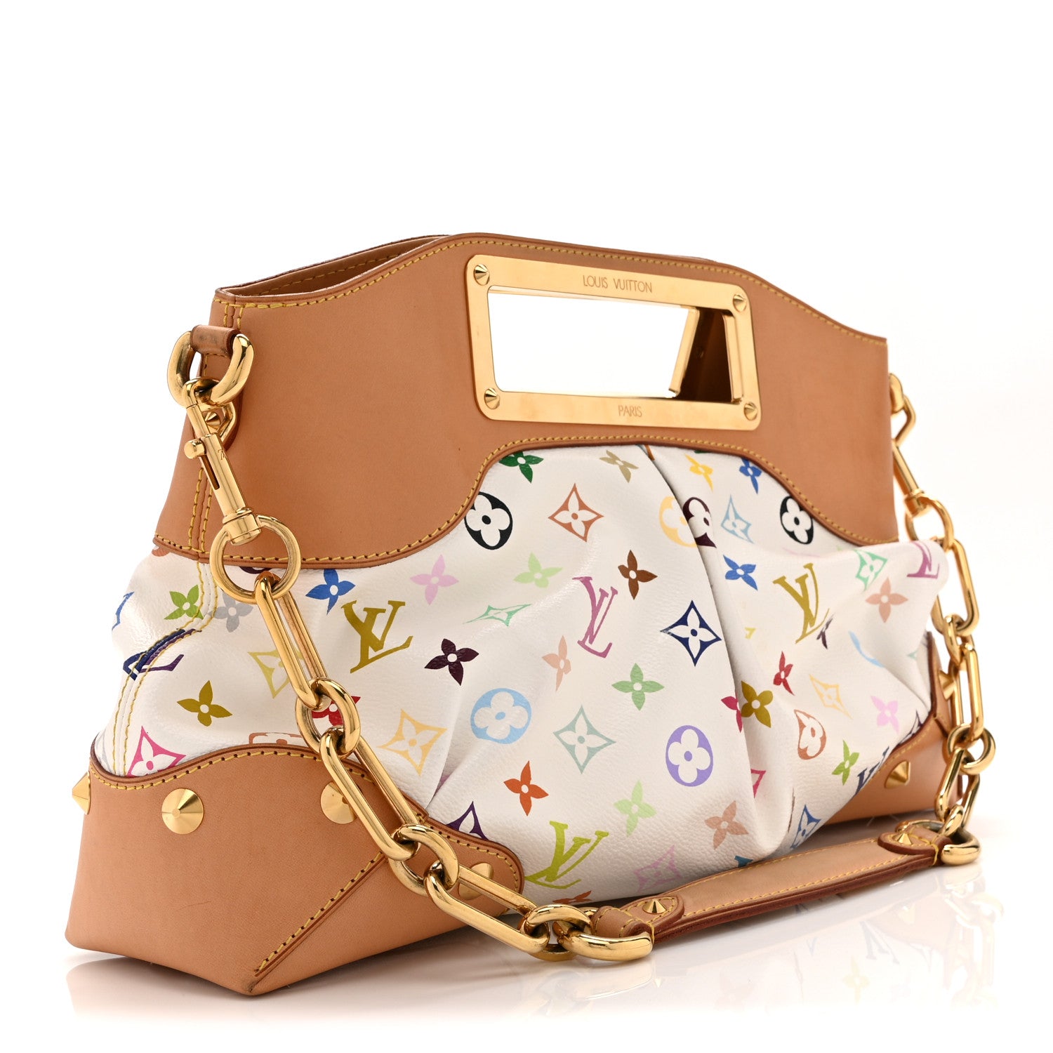 Louis Vuitton Monogram Multicolor Judy MM White 3 of 10