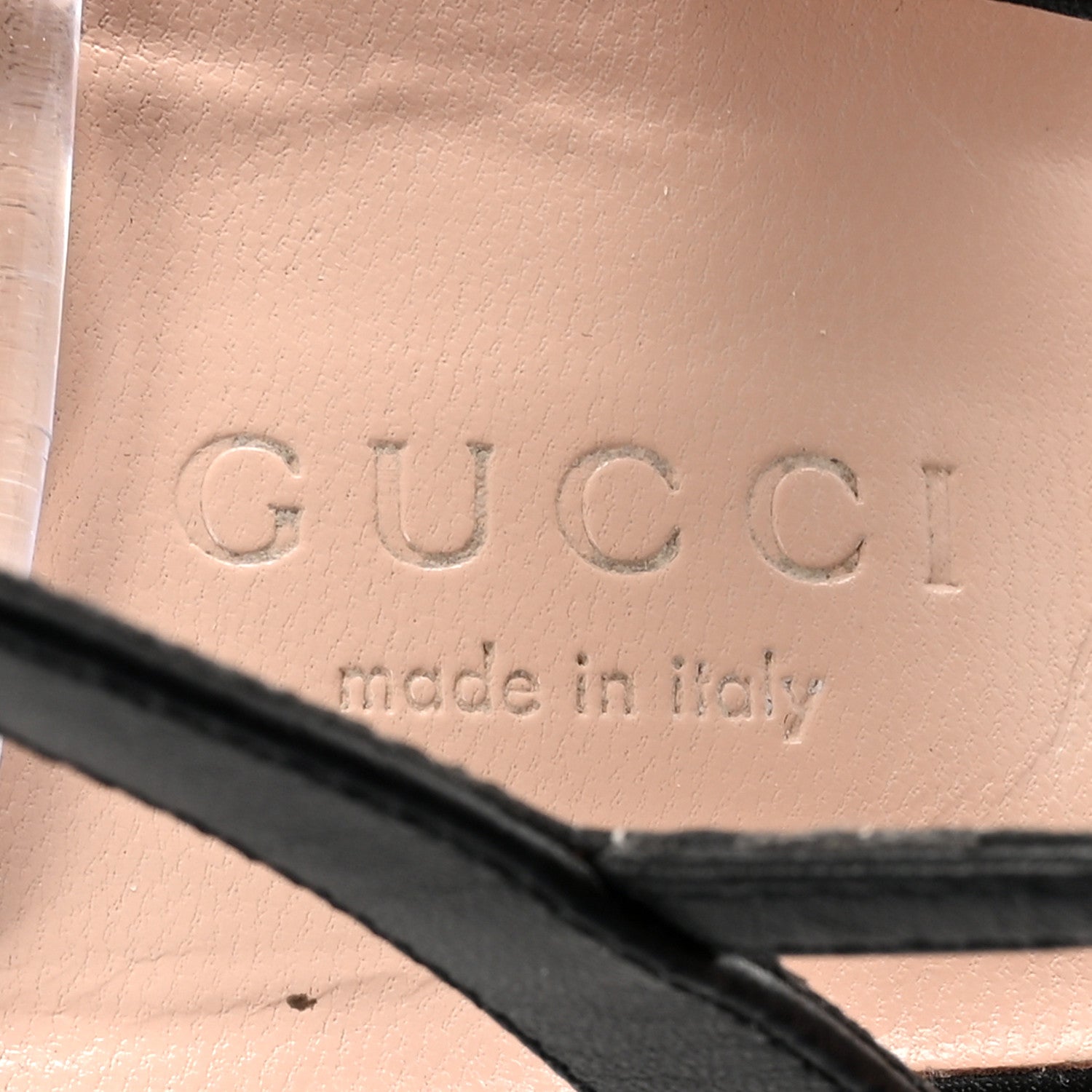 Gucci Lifford Calfskin GG Marmont Ankle Wrap 105mm Sandals 37 Black 8 of 9