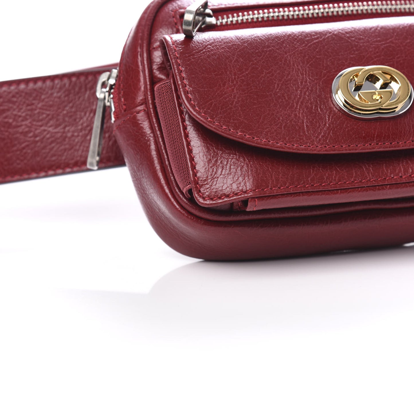 Fluffy Calfskin Mini Morpheus Belt Bag 90 36 Red