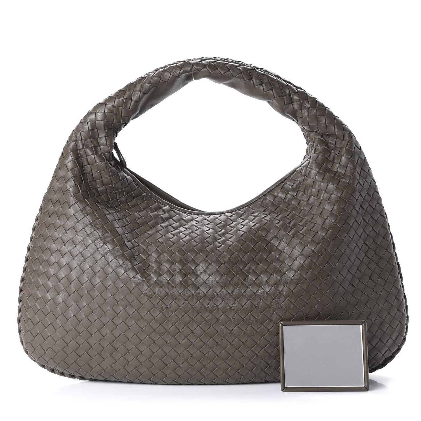Nappa Intrecciato Medium Veneta Hobo Shadow