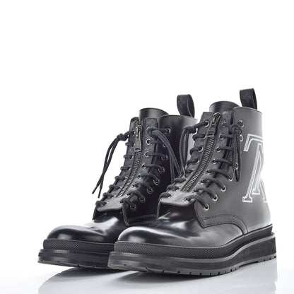 Louis Vuitton Calfskin Glazed Ice Ankle Boots 9.5 Black 3 of 9