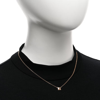 Hermes 18K Rose Gold Clou d'H Pendant Necklace 2 of 6