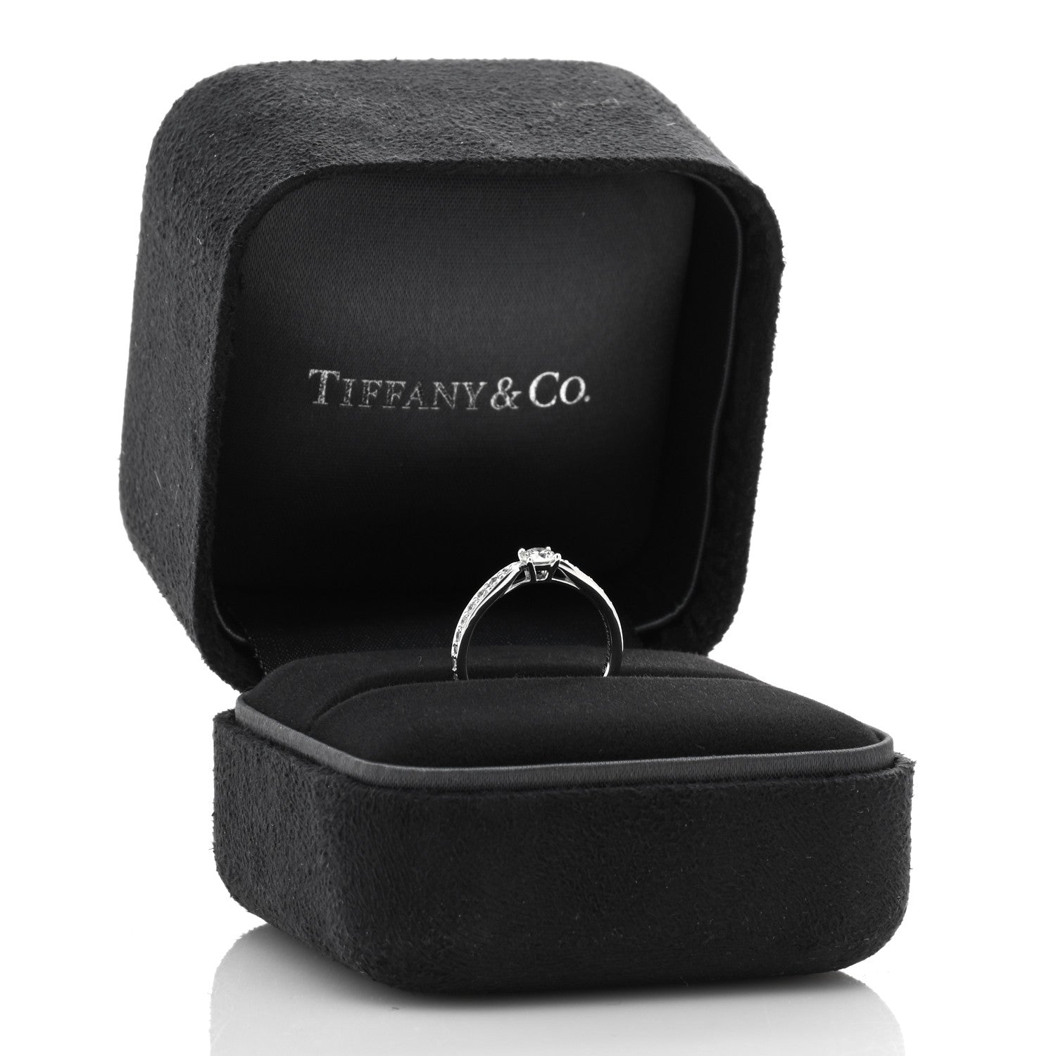 Tiffany Platinum Diamond .18ct Harmony Round Brilliant Engagement Ring 47 4 5 of 5